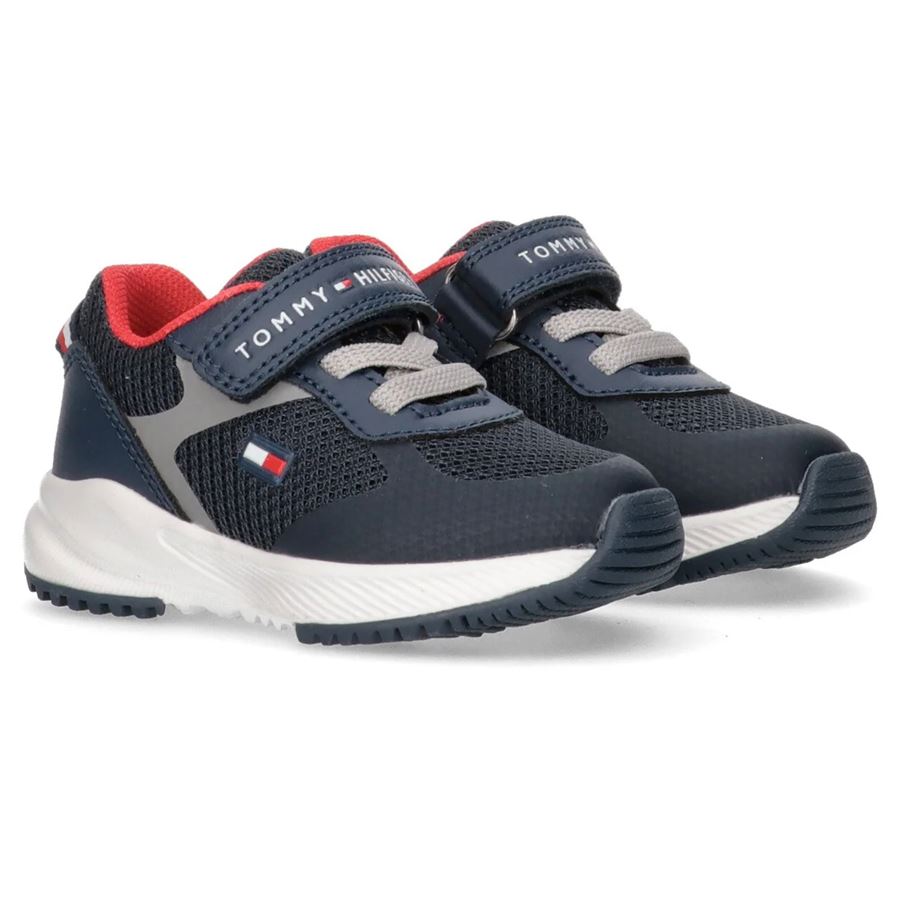 Sneaker Bassa Lacci e velcro da bambino Tommy Hilfiger | T1B9336661756X079X